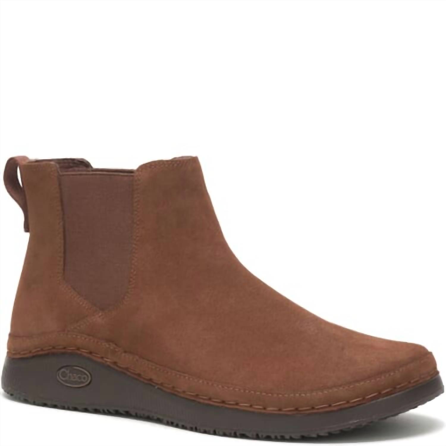 New Chaco Men's Paonia Chelsea Casual Boots In Cinnamon Brown